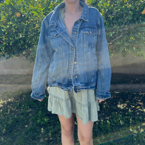 LUNIK Exclusive Design Embroidered Denim Jacket - Picture 3 of 4